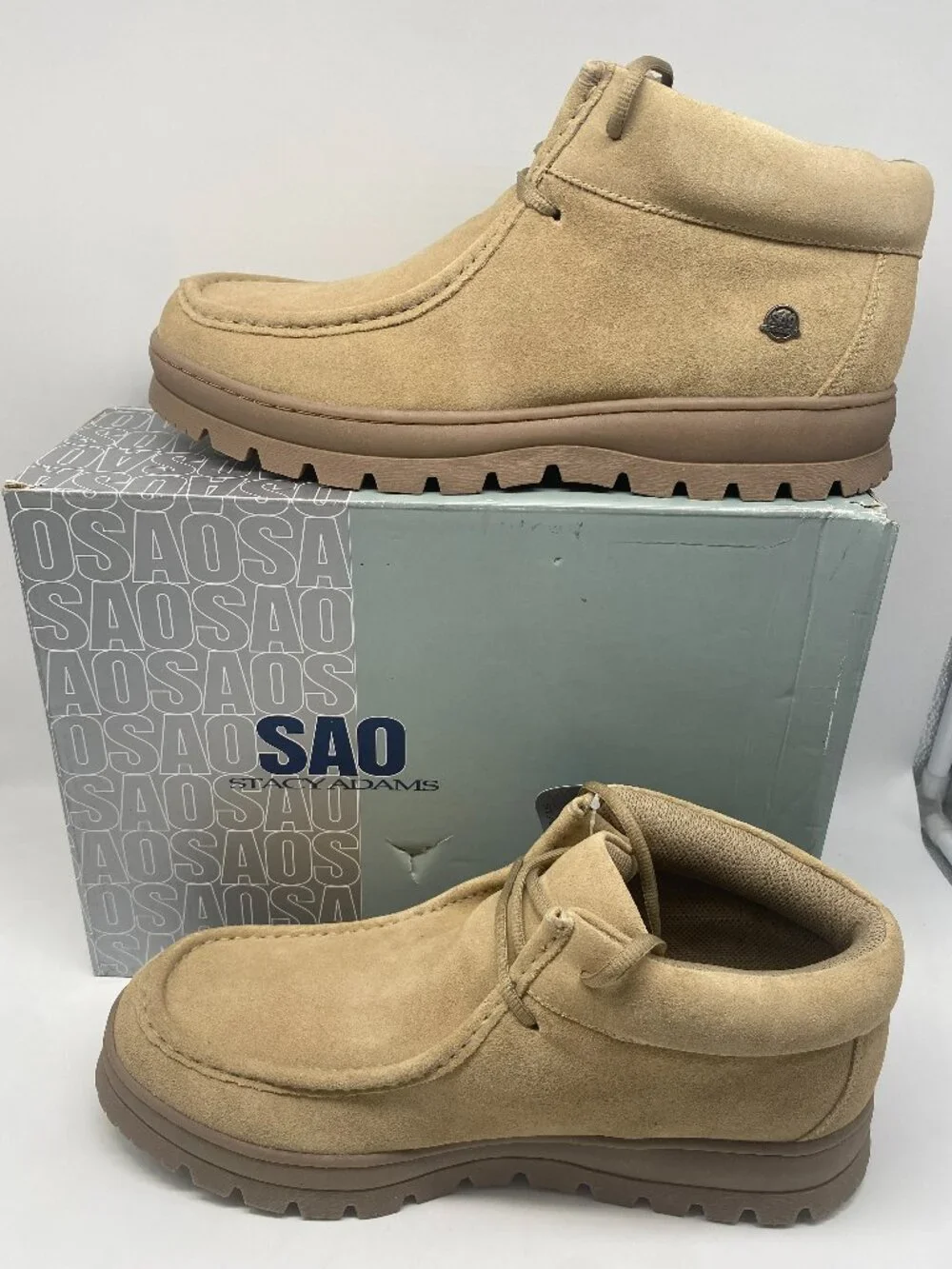 SAO STACY ADAMS DUBLIN Ⅱ SAND / SABLE #63169 US MEN'S SIZE 14M
